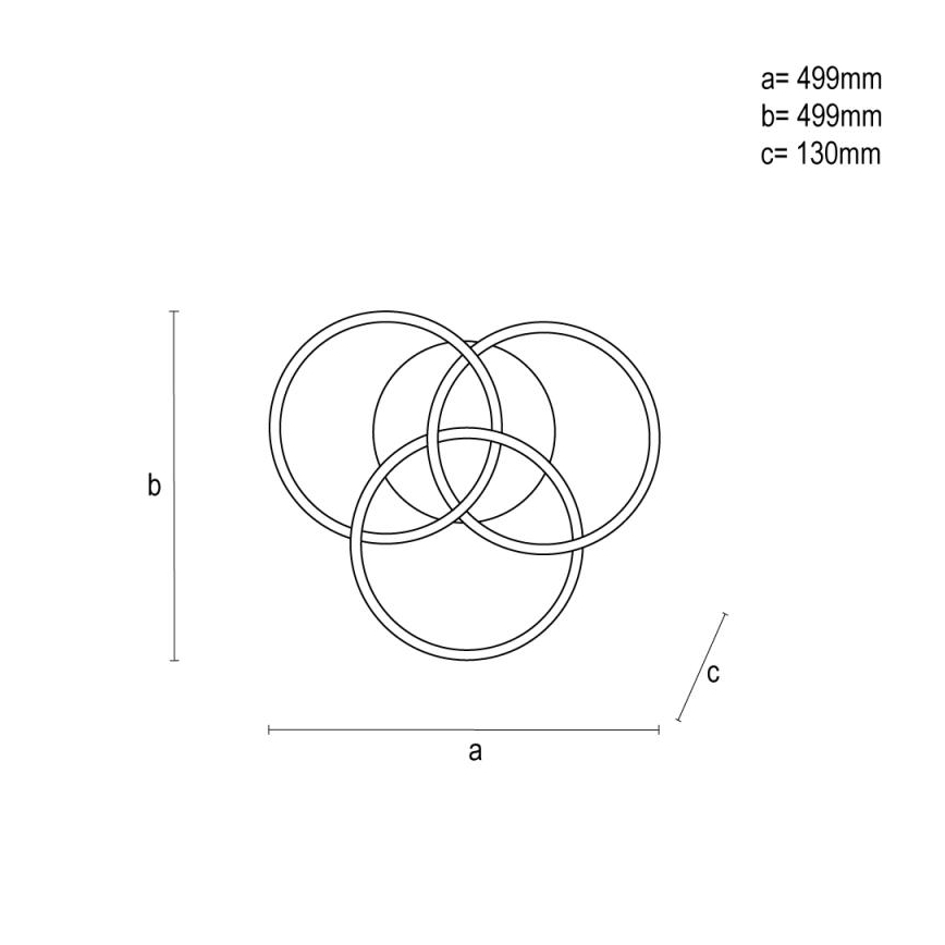 Himmennettävä LED-kattovalaisin LED/70W/230V 3000-6500K musta + kauko-ohjaus
