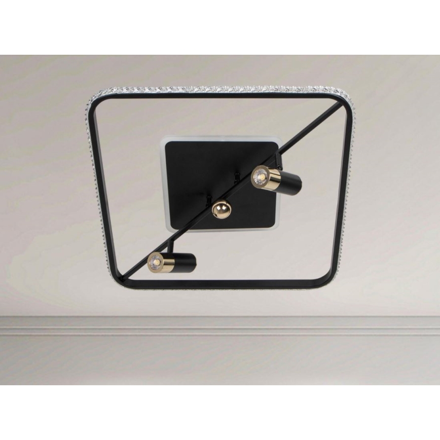 Himmennettävä LED-kattovalaisin LED/70W/230V 3000-6500K musta + kauko-ohjaus