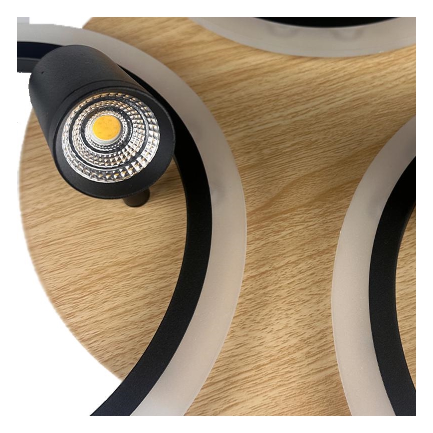 Himmennettävä LED-kattovalaisin LED/70W/230V 3000-6500K musta/ruskea + kauko-ohjaus
