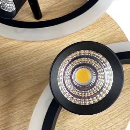 Himmennettävä LED-kattovalaisin LED/70W/230V 3000-6500K musta/ruskea + kauko-ohjaus