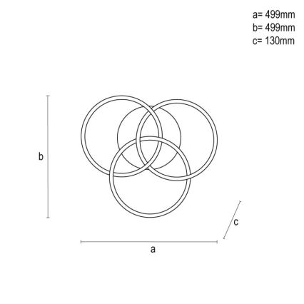 Himmennettävä LED-kattovalaisin LED/70W/230V 3000-6500K valkoinen + kauko-ohjaus