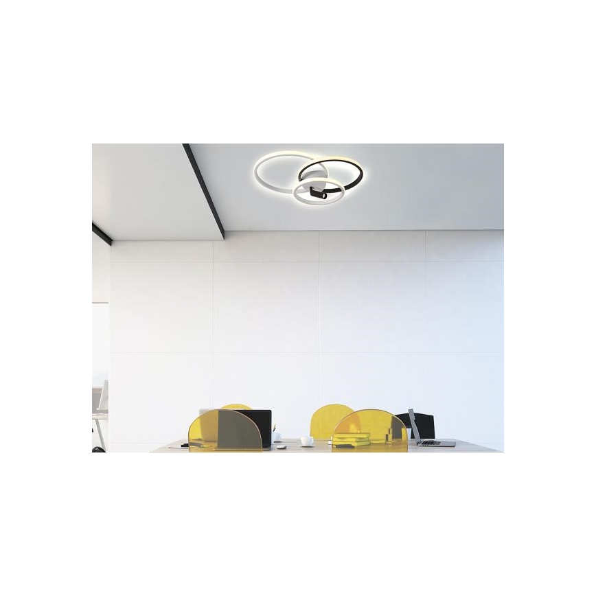 Himmennettävä LED-kattovalaisin LED/70W/230V 3000-6500K valkoinen/musta + kauko-ohjaus