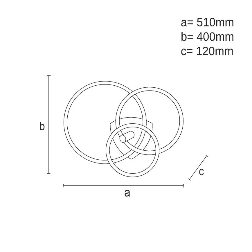 Himmennettävä LED-kattovalaisin LED/70W/230V 3000-6500K valkoinen/musta + kauko-ohjaus