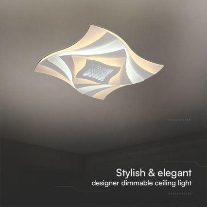 Himmennettävä LED-kattovalaisin LED/75W/230V 3000-6500K + kauko-ohjaus
