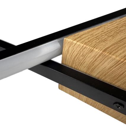 Himmennettävä LED-kattovalaisin LED/75W/230V 3000-6500K ruskea/musta + kauko-ohjaus