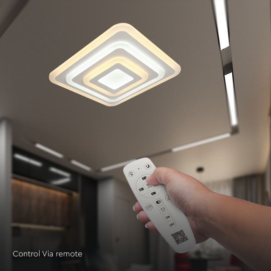 Himmennettävä LED-kattovalaisin LED/77W/230V 3000-6500K + kauko-ohjaus