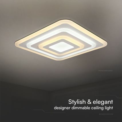 Himmennettävä LED-kattovalaisin LED/77W/230V 3000-6500K + kauko-ohjaus