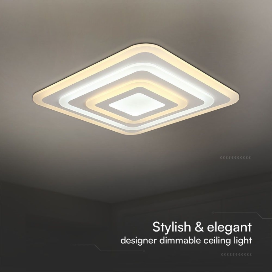 Himmennettävä LED-kattovalaisin LED/77W/230V 3000-6500K + kauko-ohjaus