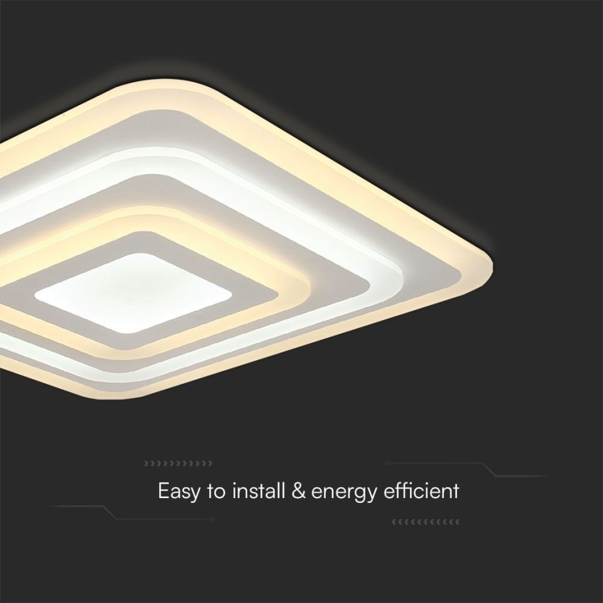 Himmennettävä LED-kattovalaisin LED/77W/230V 3000-6500K + kauko-ohjaus