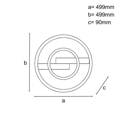 Himmennettävä LED-kattovalaisin LED/80W/230V 3000-6500K + kaukosäädin