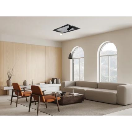 Himmennettävä LED-kattovalaisin LED/80W/230V 3000-6500K musta + kauko-ohjaus