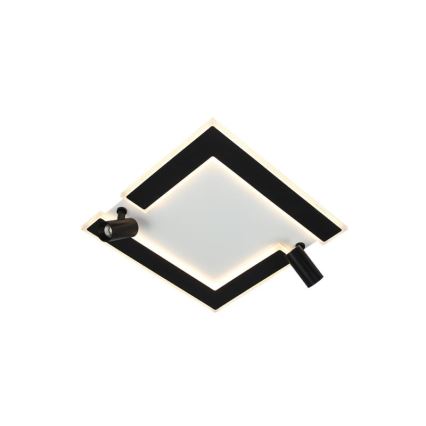 Himmennettävä LED-kattovalaisin LED/80W/230V 3000-6500K musta + kauko-ohjaus