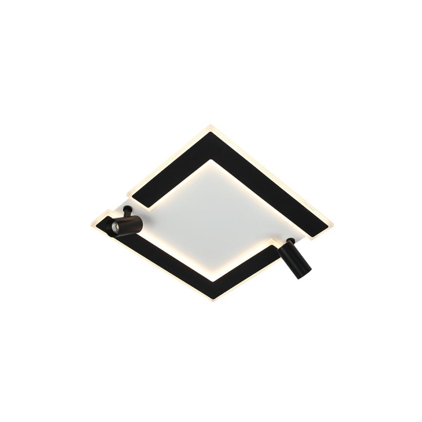 Himmennettävä LED-kattovalaisin LED/80W/230V 3000-6500K musta + kauko-ohjaus