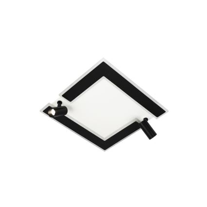 Himmennettävä LED-kattovalaisin LED/80W/230V 3000-6500K musta + kauko-ohjaus