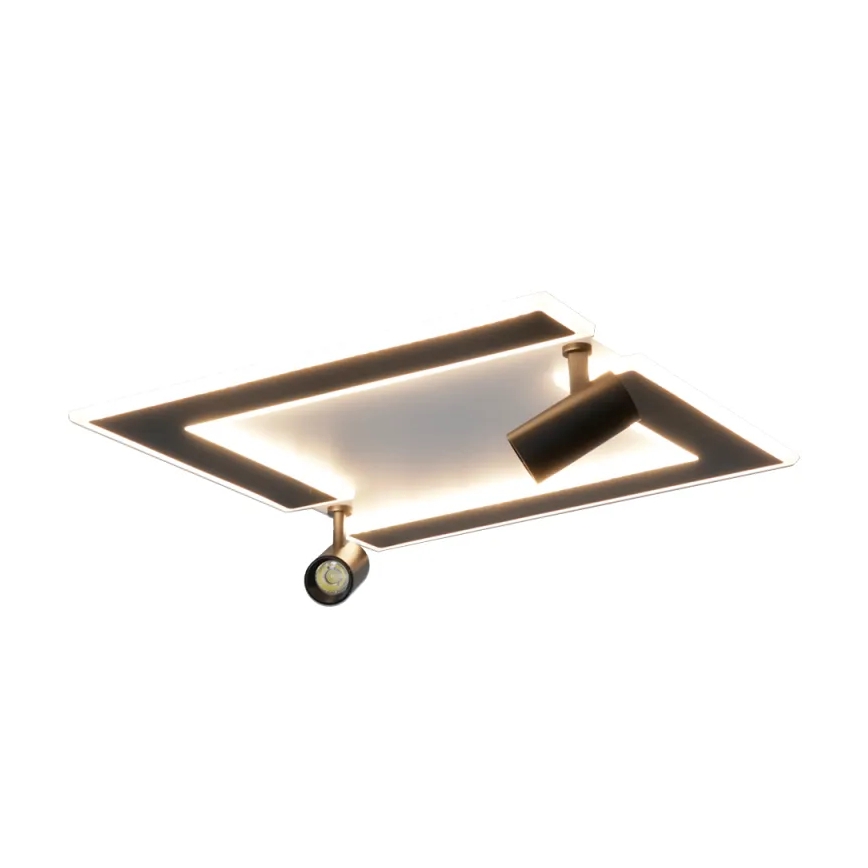 Himmennettävä LED-kattovalaisin LED/80W/230V 3000-6500K musta + kauko-ohjaus