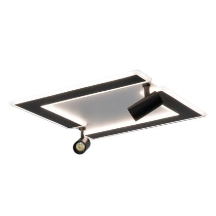 Himmennettävä LED-kattovalaisin LED/80W/230V 3000-6500K musta + kauko-ohjaus