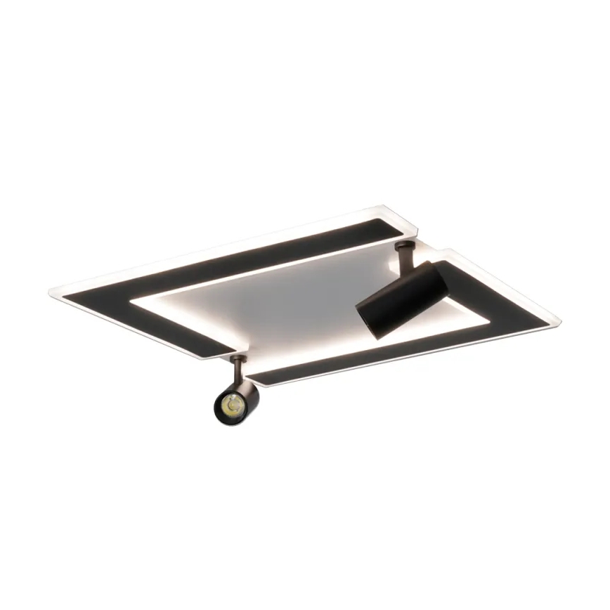 Himmennettävä LED-kattovalaisin LED/80W/230V 3000-6500K musta + kauko-ohjaus
