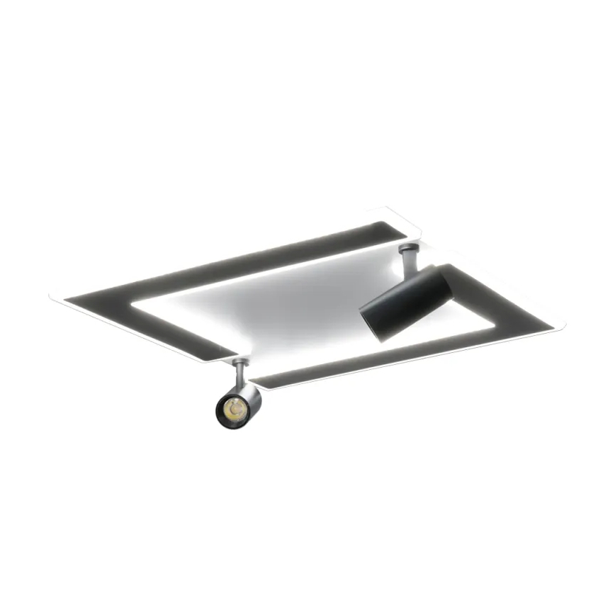 Himmennettävä LED-kattovalaisin LED/80W/230V 3000-6500K musta + kauko-ohjaus
