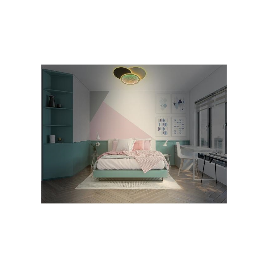 Himmennettävä LED-kattovalaisin LED/80W/230V 3000-6500K valkoinen + kauko-ohjaus