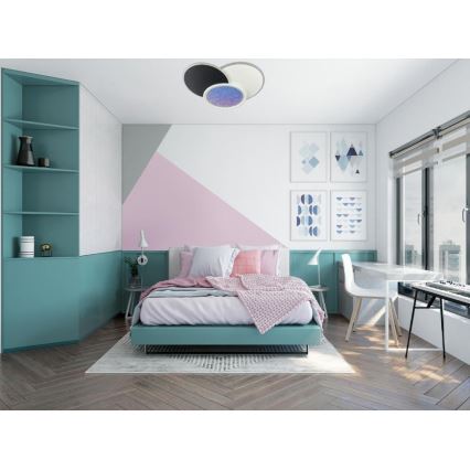 Himmennettävä LED-kattovalaisin LED/80W/230V 3000-6500K valkoinen + kauko-ohjaus