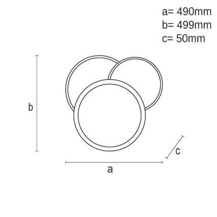Himmennettävä LED-kattovalaisin LED/80W/230V 3000-6500K valkoinen + kauko-ohjaus