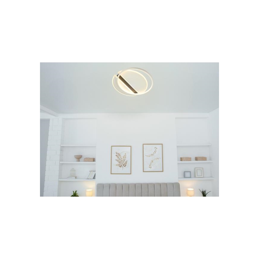 Himmennettävä LED-kattovalaisin LED/80W/230V 3000-6500K valkoinen + kauko-ohjaus
