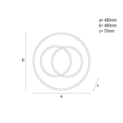 Himmennettävä LED-kattovalaisin LED/85W/230V 3000-6500K + kauko-ohjaus