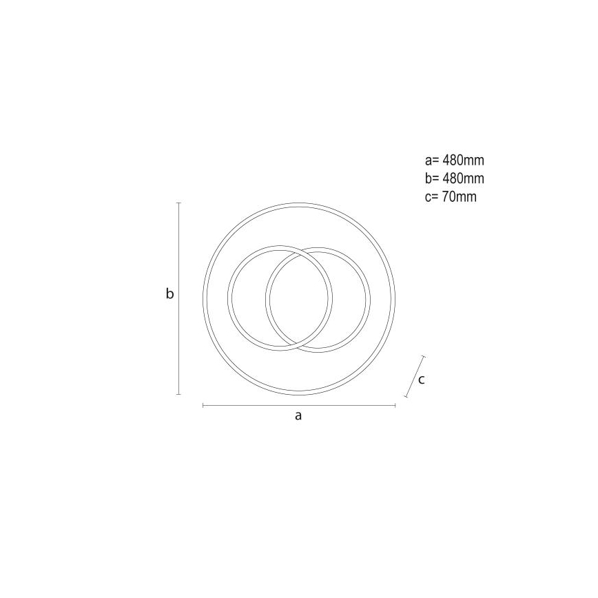 Himmennettävä LED-kattovalaisin LED/85W/230V 3000-6500K + kauko-ohjaus
