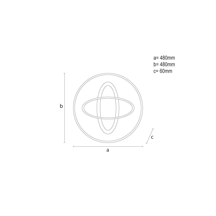 Himmennettävä LED-kattovalaisin LED/90W/230V 3000-6500K + kauko-ohjaus