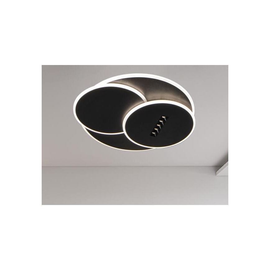 Himmennettävä LED-kattovalaisin LED/90W/230V 3000-6500K musta + kauko-ohjaus