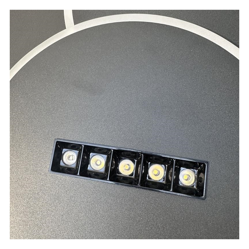 Himmennettävä LED-kattovalaisin LED/90W/230V 3000-6500K musta + kauko-ohjaus