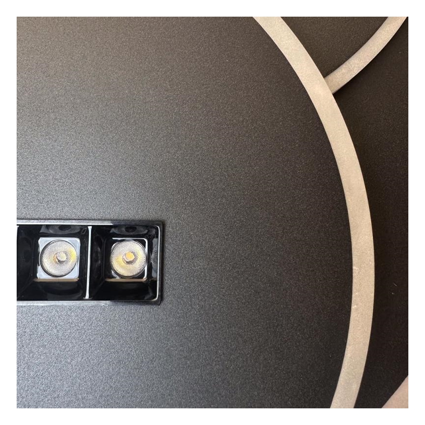 Himmennettävä LED-kattovalaisin LED/90W/230V 3000-6500K musta + kauko-ohjaus