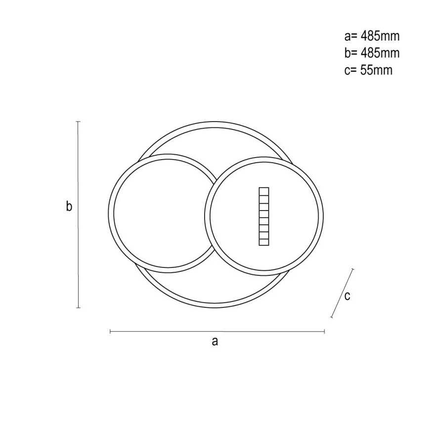 Himmennettävä LED-kattovalaisin LED/90W/230V 3000-6500K valkoinen + kauko-ohjaus