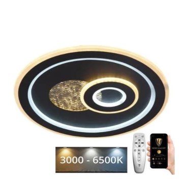 Himmennettävä LED-kattovalaisin LED/95W/230V 3000-6500K musta + kauko-ohjaus