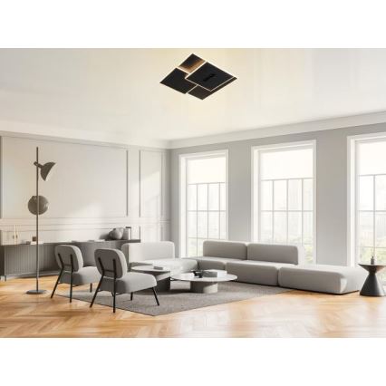 Himmennettävä LED-kattovalaisin LED/95W/230V 3000-6500K musta + kauko-ohjaus