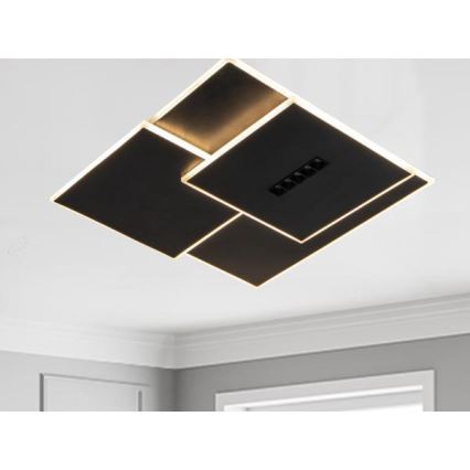 Himmennettävä LED-kattovalaisin LED/95W/230V 3000-6500K musta + kauko-ohjaus