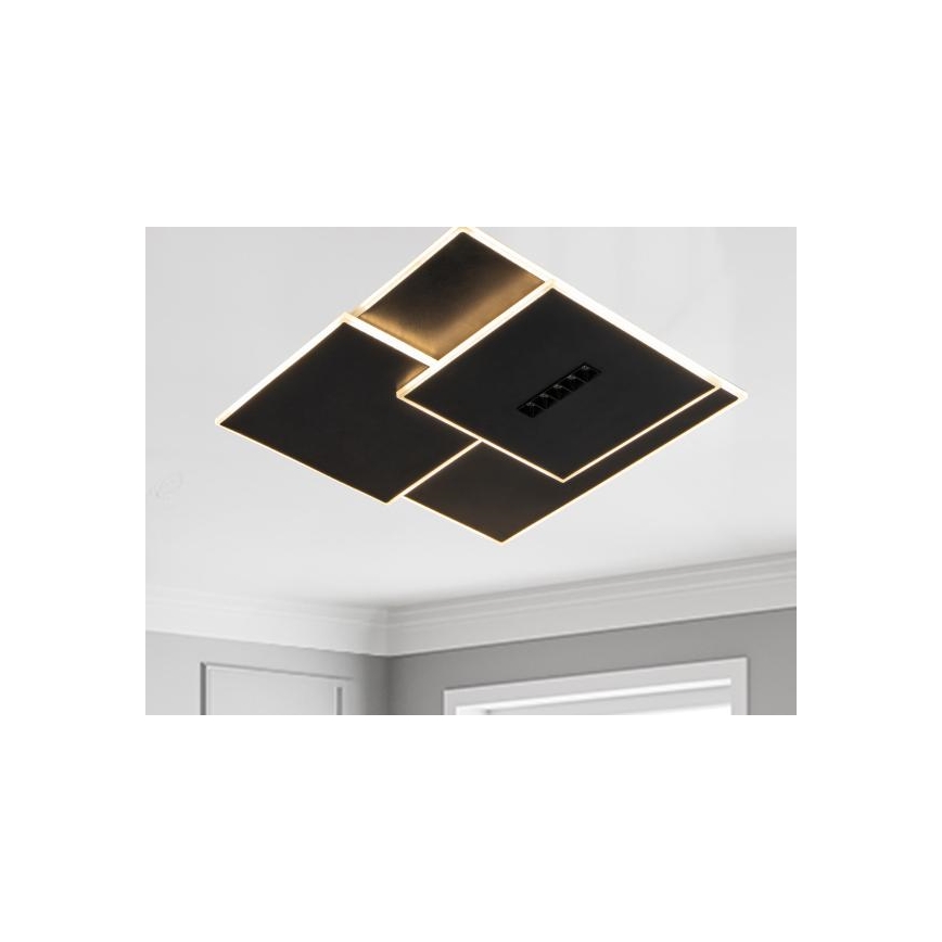 Himmennettävä LED-kattovalaisin LED/95W/230V 3000-6500K musta + kauko-ohjaus
