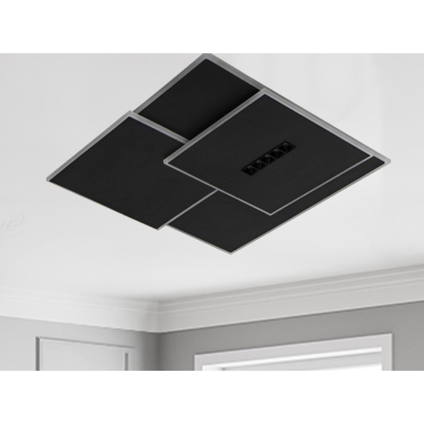 Himmennettävä LED-kattovalaisin LED/95W/230V 3000-6500K musta + kauko-ohjaus