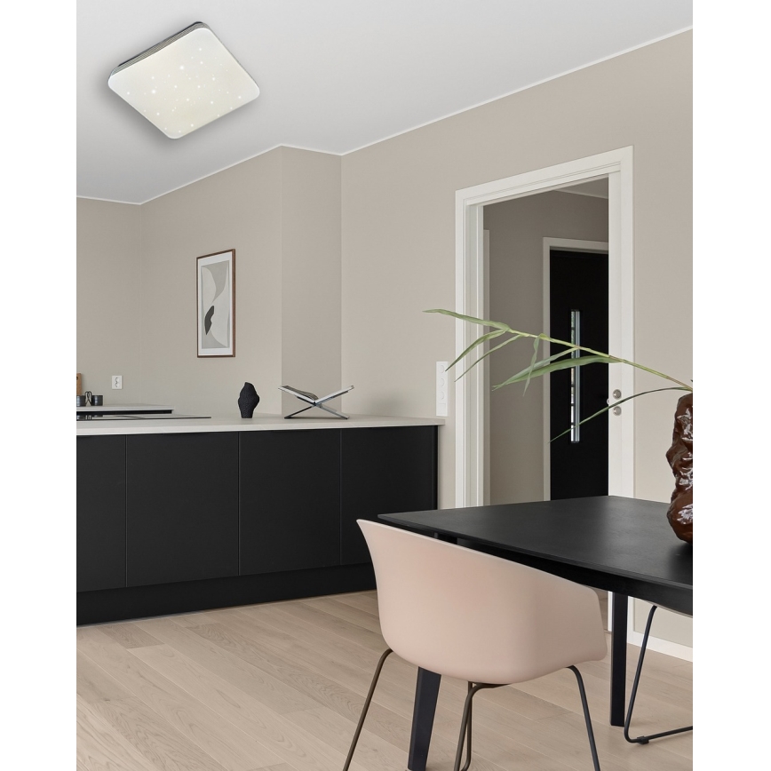 Himmennettävä LED-kattovalaisin MANA LED/36W/230V 2700-6500K 43x43 cm + kauko-ohjaus