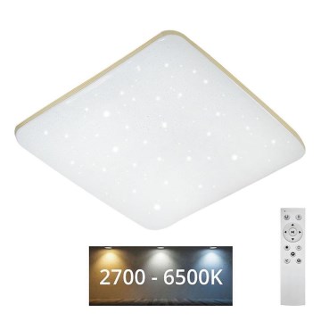 Himmennettävä LED-kattovalaisin MANA LED/60W/230V 2700-6500K 53x53 cm + kauko-ohjaus