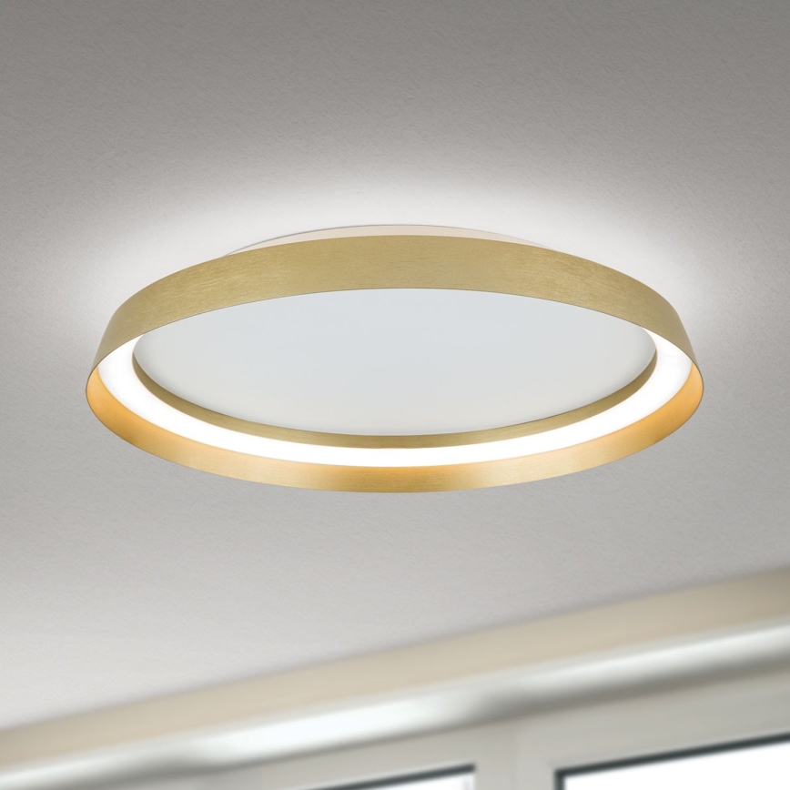 Himmennettävä LED-kattovalaisin MANTA LED/38W/230V 2700/3000/4000K halkaisija 45 cm kulta