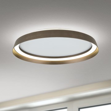 Himmennettävä LED-kattovalaisin MANTA LED/38W/230V 2700/3000/4000K halkaisija 45 cm ruskea