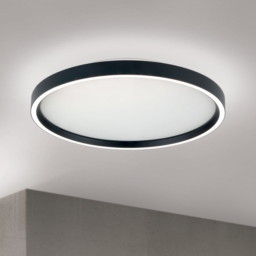 Himmennettävä LED-kattovalaisin MASCA LED/36W/230V 2700/3350/4000K halkaisija 40 cm musta