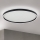 Himmennettävä LED-kattovalaisin MASCA LED/47W/230V 2700/3350/4000K halkaisija 60 cm musta