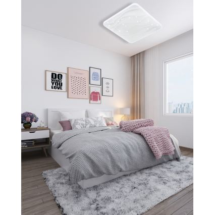Himmennettävä LED-kattovalaisin NERIS LED/36W/230V 2700-6500K 43x43 cm + kauko-ohjaus