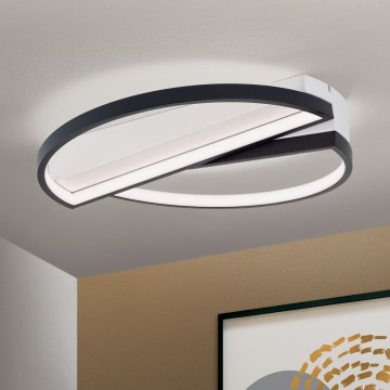 Himmennettävä LED-kattovalaisin OLGA LED/28W/230V musta/valkoinen