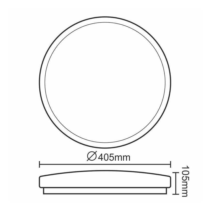 Himmennettävä LED-kattovalaisin OPAL LED/24W/230V