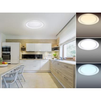 Himmennettävä LED-kattovalaisin OPAL LED/24W/230V + kauko-ohjaus