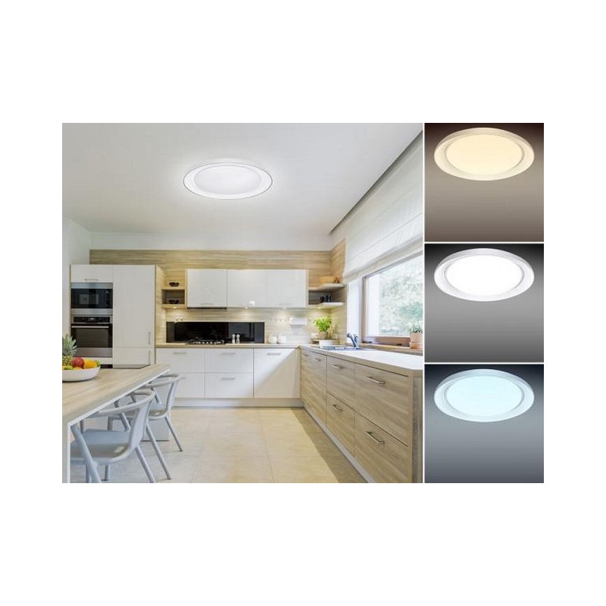Himmennettävä LED-kattovalaisin OPAL LED/24W/230V + kauko-ohjaus