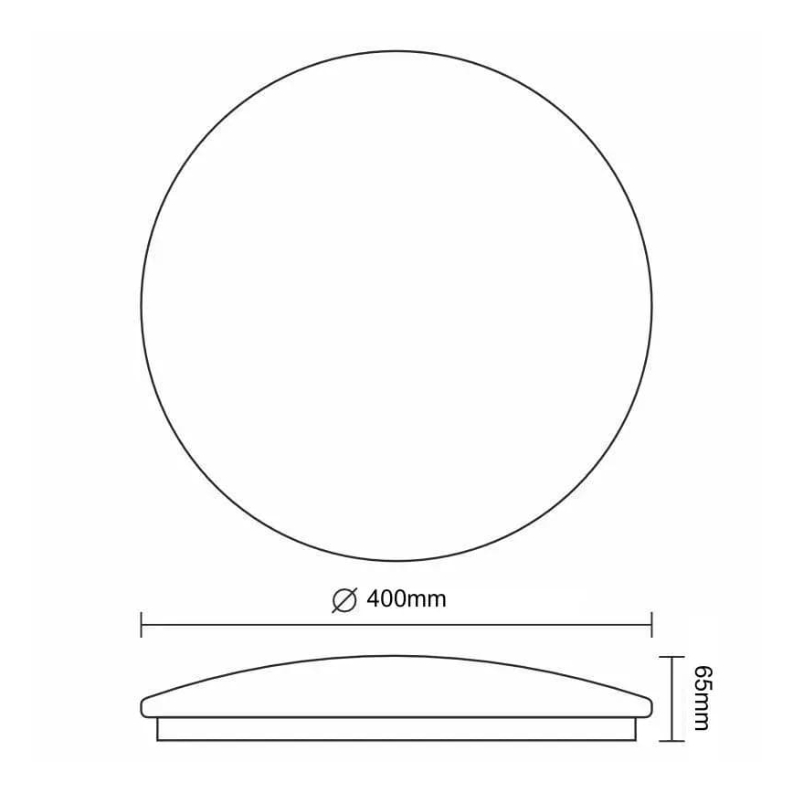 Himmennettävä LED-kattovalaisin OPAL LED/36W/230V 3000-6500K halkaisija 40 cm + kauko-ohjaus